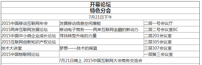 2015年中國互聯(lián)網(wǎng)大會：未來5至10年 移動互聯(lián)將引領(lǐng)互聯(lián)網(wǎng)+