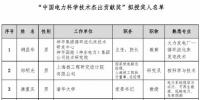 2018中國電力科學(xué)技術(shù)獎135項、人物獎110位擬授獎公示（附全名單）