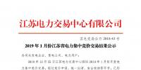售電錦鯉！江蘇2019年1月集中競價(jià)價(jià)差1毛/千瓦時(shí)！